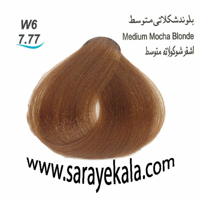 رنگ مو آرکیا (Arkia) W6 بلوند شکلاتی متوسط 