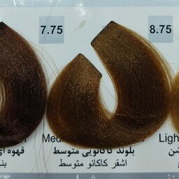 رنگ موی 100میل کاترومر حاوی کراتین و ضد حساسیت شماره 7.75 بلوند کاکائو یی متوسط 