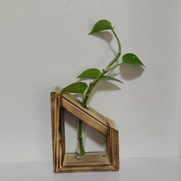 گلدان فانتزی چوبی مدل ذوزنقه 