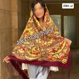روسری ترکمن پشمی کد 2084