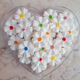 قندتزئینی مدل گل  زیبا برای کیک. تاپ کیک. ژله .قندون . در طرح ها ورنگ های مختلف زیبا. با بسته بندی هاای مطمئن استریل شده