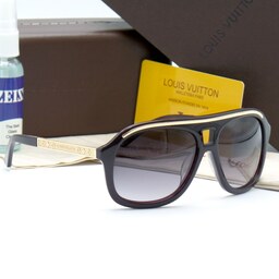 عینک آفتابی لوکس و کمیاب خلبانی مردانه ال وی LV UV400 5554