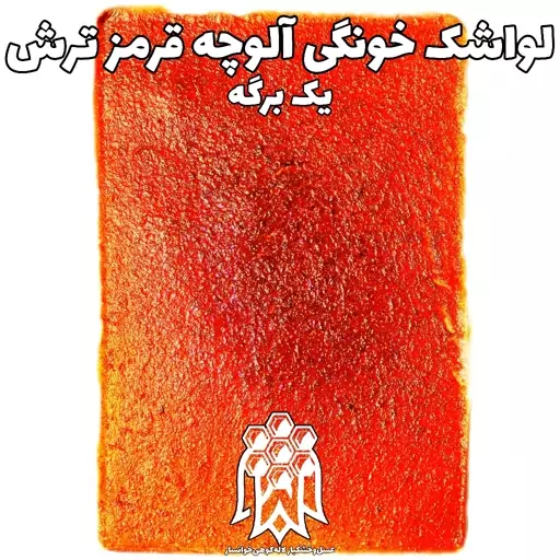 لواشک خانگی آلوچه قرمز ترش ( یک برگه ) خشکبار لاله کوهی