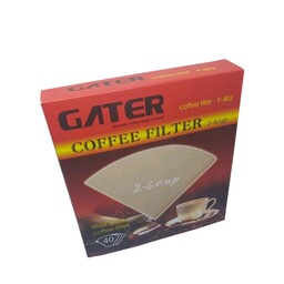 فیلتر قهوه گتر GATER-F802 بسته 40 عددی  CUP2-4