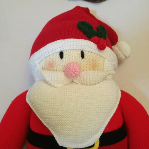 عروسک بافتنی ، بابا نوئل در اندازه و ارتفاع 45 سانتیمتر 