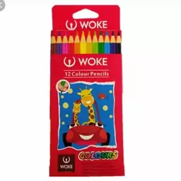 مدادرنگی 12 رنگ وک Woke - مداد رنگی وک