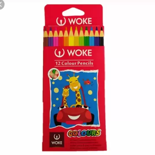 مدادرنگی 12 رنگ وک Woke - مداد رنگی وک