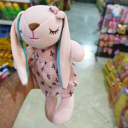 عروسک خرگوش آنجل  هایلی گوش داراز سایز متوسط پولیش خارجی قابل شست و شو فروشگاه ایلدا