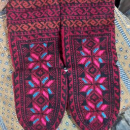 جوراب پشمی خالص دستبافت درجه یک با طرح فوق العاده 