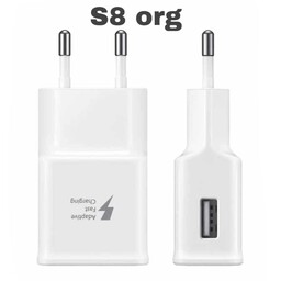 کلگی شارژر موبایل مدل s8 سفید و مشکی فست شارژ اورجینال با گارانتی