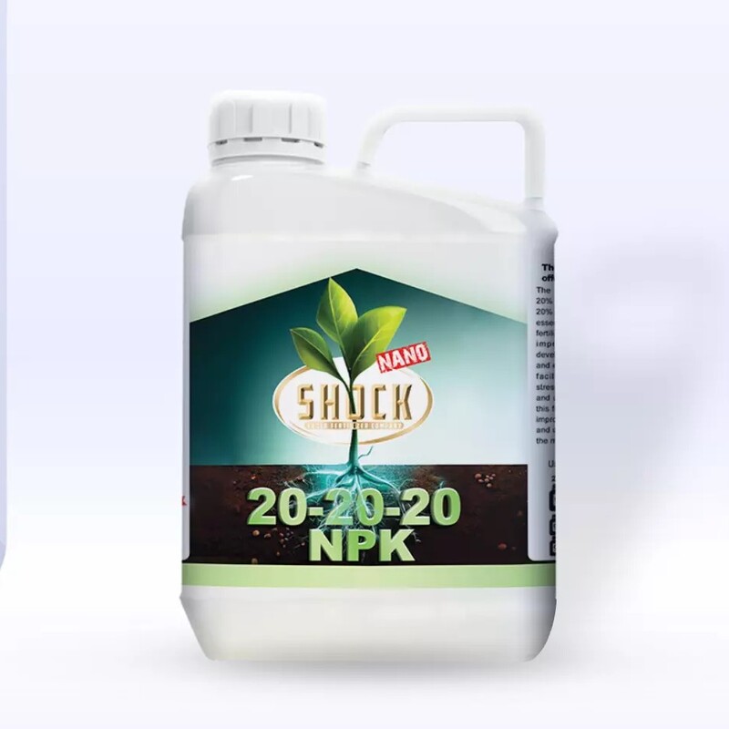  کود سه بیست شوک (202020 )NPK آمریکایی نانو مایع  5 لیتری 