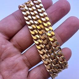دستبند سه ردیفه کارتیر طلایی رنگ ثابت بی نهایت شیک و جذاب