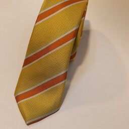 کراوات ترک زرد راه راه نارنجی کد101 کاره جدیدمون هست باخرید این کراوات یک عدد انگشتر هدیه میگیرید