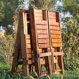 صندلی چوبی تاشو  (ارسال بصورت پس کرایه)