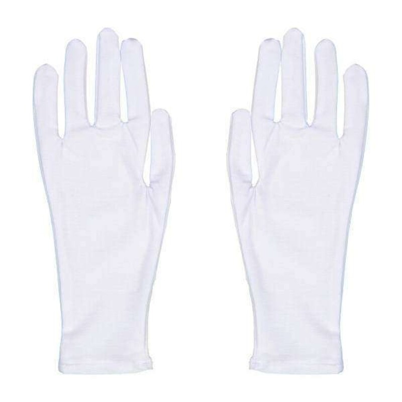 دستکش نخی زنانه در دو رنگ سفید و مشکی
