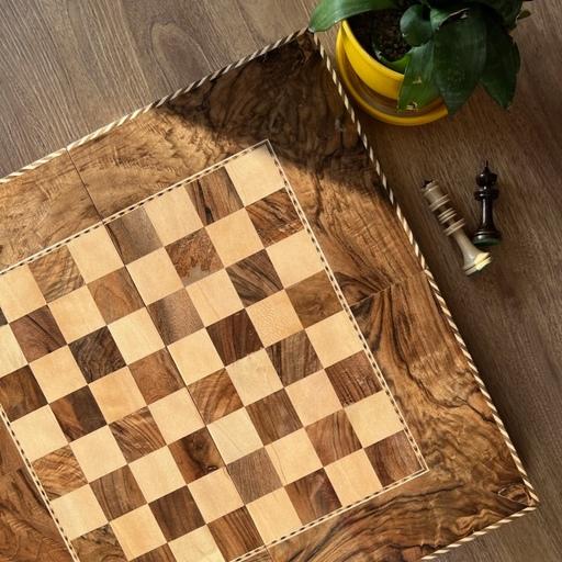 شطرنج چوب گردو تخته چوب گردو ریشه
