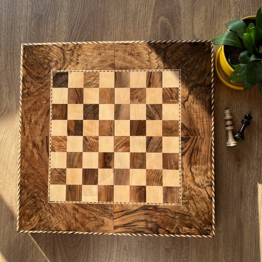 شطرنج چوب گردو تخته چوب گردو ریشه