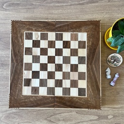 شطرنج چوب گردو تخته چوب گردو مدل8 پر