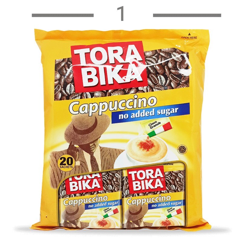 کاپوچینو تورابیکا TORABIKA رژیمی بدون شکر بسته 20 عددی