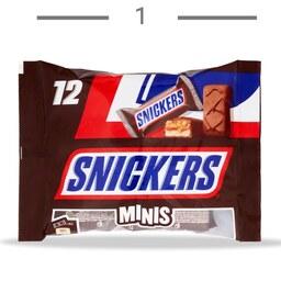 شکلات اسنیکرز مینی snickers minis پاکت 12 عددی 227 گرمی