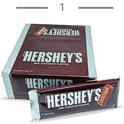 شکلات شیری تخته ای هرشیز hersheys بسته 24 عددی 960 گرم