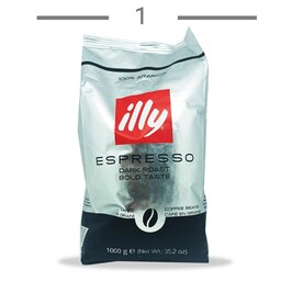 قهوه دانه ایلی ILLY مدل اسپرسو دارک رست وزن 1 کیلوگرم