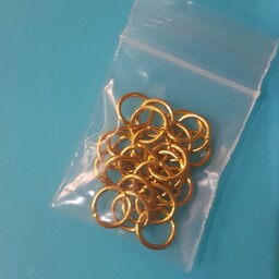 حلقه اتصال طلایی استیل 1 سانتی(20 عددی)