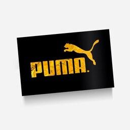 استیکر(برچسب) کارت عابر بانک-طرح puma-کد4094-سفارشی