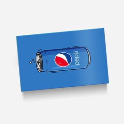 استیکر(برچسب) کارت عابر بانک-طرح pepsi- کد4046-سفارشی