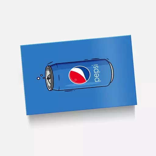 استیکر(برچسب) کارت عابر بانک-طرح pepsi- کد4046-سفارشی