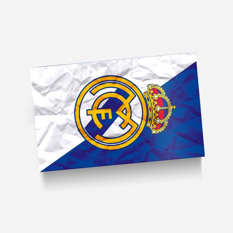 استیکر(برچسب) کارت عابر بانک-طرح رئال مادرید-کد4158-سفارشی