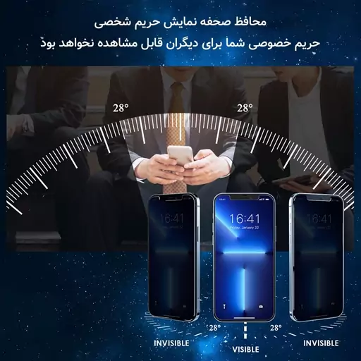 گلس ضدضربه حریم خصوصی(ضدفضولی) مخصوص گوشی آنر 50 Lite برند راک اسپیس