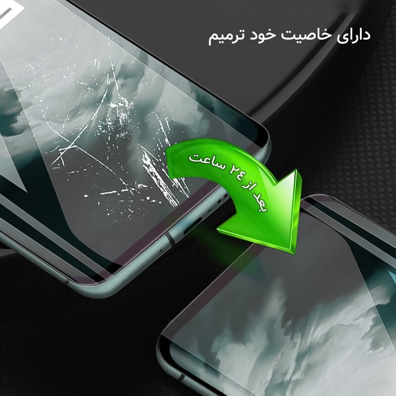 گلس ضدضربه شفاف مخصوص گوشی iPhone 15 Pro Max برند راک اسپیس 
