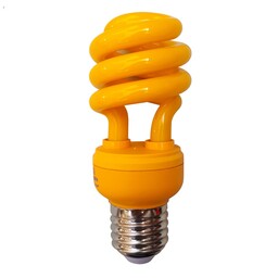 لامپ رنگی  کم مصرف 15 وات  برجیس  پایه E27،لامپ ابی،لامپ زرد انبه ای