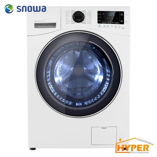 ماشین لباسشویی اسنوا SWM-94W51 سفید 9 کیلویی سری اکتاپلاس