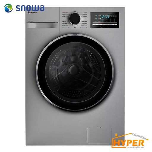 ماشین لباسشویی اسنوا SWM-84S30 نقره ای 8 کیلویی سری هارمونی