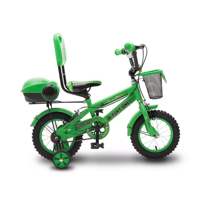 دوچرخه سایز 12 ، برند پورت لاین ، مدل چیچک ، رنگ سبز 