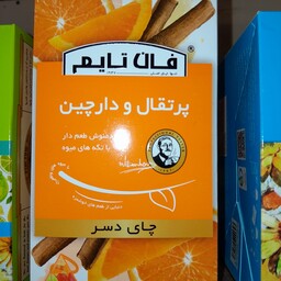 دمنوش چای ترش معطر میوه ای با طعم پرتقال و دارچین