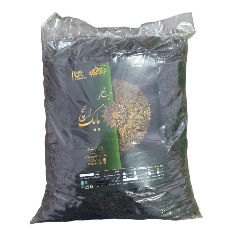 چای سیاه قلم ایرانی درجه یک بدون ساقه  با رنگ و طعم کاملا طبیعی در بسته بندی 1000 گرمی