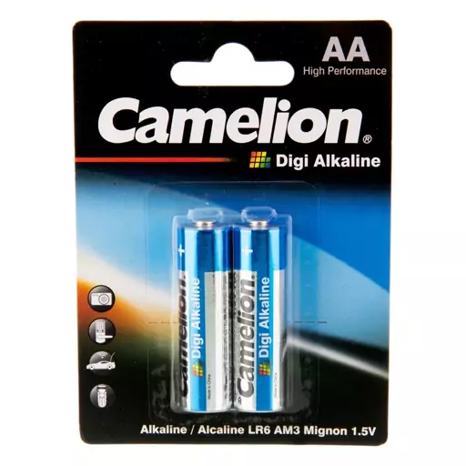 باتری قلمی دیجی آلکالاین DIGI ALKALINEبرند کملیون CAMELION پکدار دوتایی 