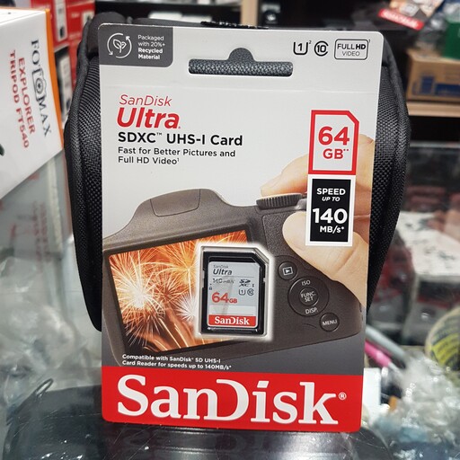 رم 64 گیگ Sandisk با سرعت 140