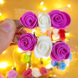 گلسر های انبری جفتی گلدار در رنگبندی های داخل عکس