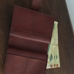 کیف پاسپورتی یا کیف مدارک ماشین با چرم طبیعی وکاملان دست دوز قابل سفارش در رنگ دلخواع