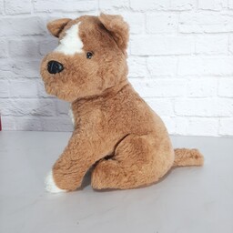 عروسک سگ بسیار زیبا و با کیفیت مدل نشسته کیفیتش عااالی 