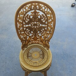 صندلی پلاستیکی نشکن گلرخ طلایی پلیمری 