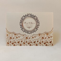 کارت عروسی 100 عددی با چاپ رنگی و کیفیتی بی نظیر طرح کد 54