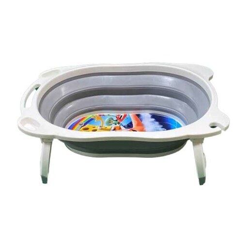 وان حمام آکوردیونی کودک بیضی تاشو baby bathtub