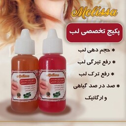 پکیج رفع تیرگی و حجیم کننده لب ملیسا