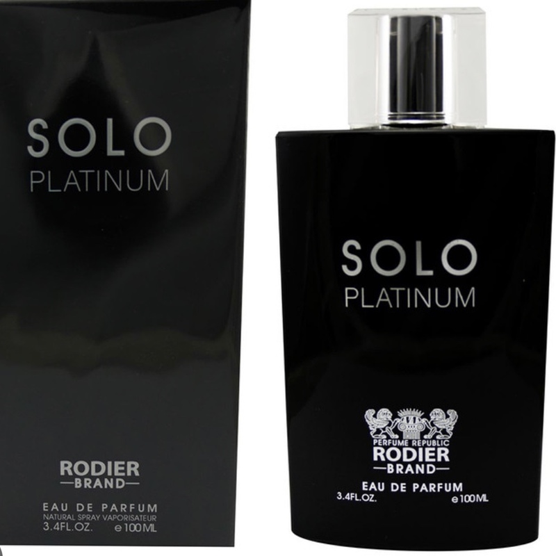 ادو پرفیوم مردانه رودیر مدل Solo Platinum حجم 100 میلی لیتر کیفیت عالی 