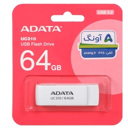 ADATA UC310 USB 3.2 Flash Memory - 64GB (گارانتی پنج ساله آونگ) سفید